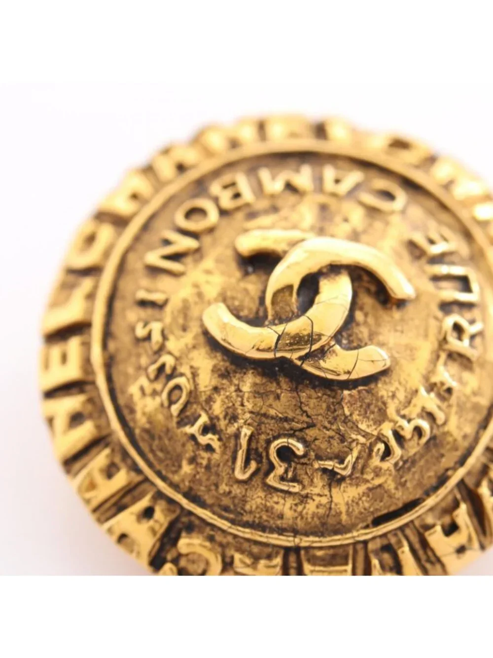 Chanel Earrings CC Logo Vintage